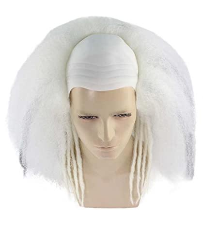 HPO Bald Clown Mens Wig White HW-636