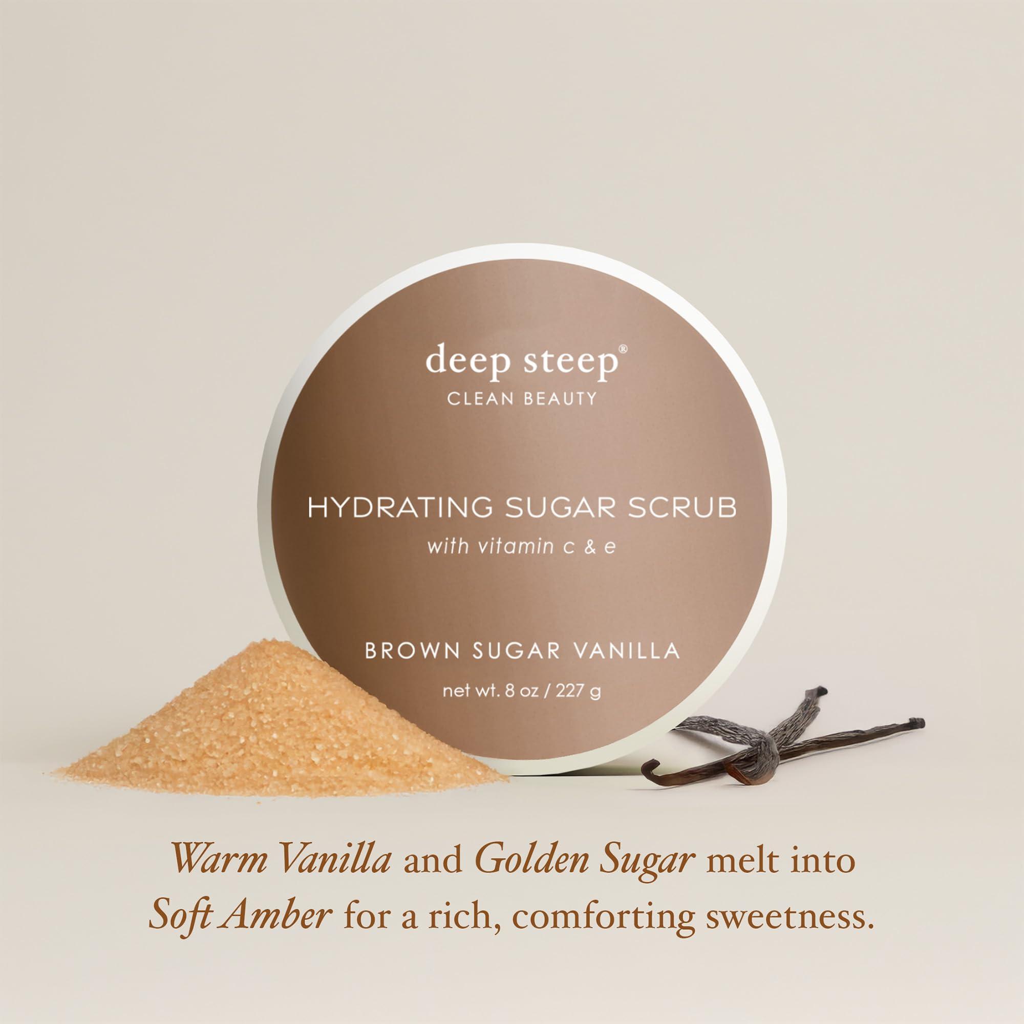 Deep Steep DEEP STEEP Brown Sugar Vanilla Sugar Scrub, 8 OZ