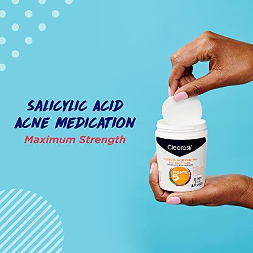 Clearasil Clearasil Ultra 5 in 1 Acne Face Wash Pads, 90 Count (Pack of 2)