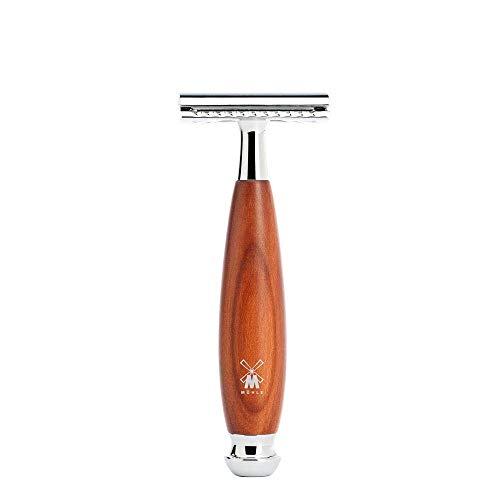 M MÜHLE MÜHLE VIVO Plumwood 3-piece Pure Badger Safety Razor Shaving Set