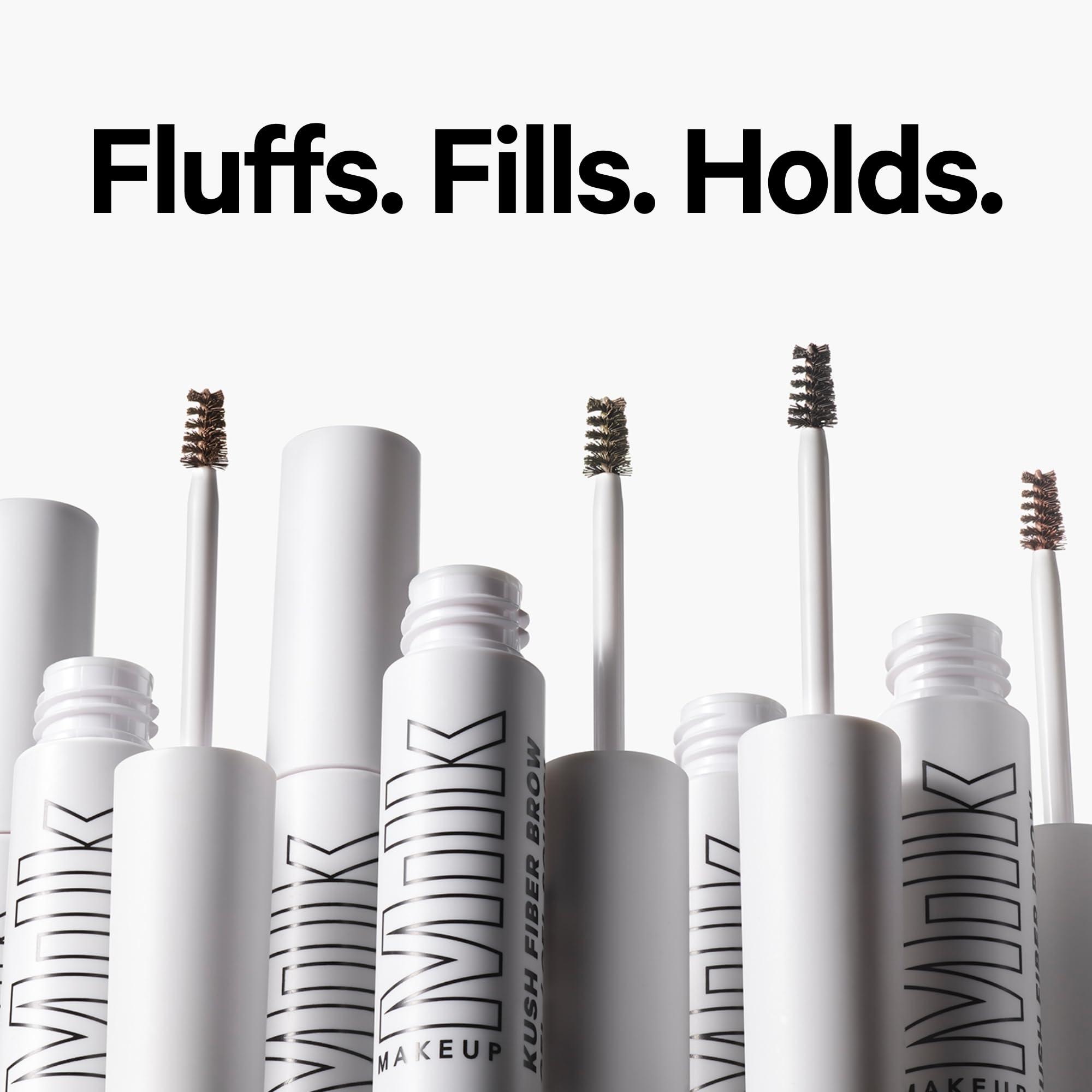 Milk Makeup Milk Makeup KUSH Fiber Brow Gel, Herb (Medium Brown) - Thickening Brow Gel - Soft, Flexible Hold - Vegan, Cruelty Free