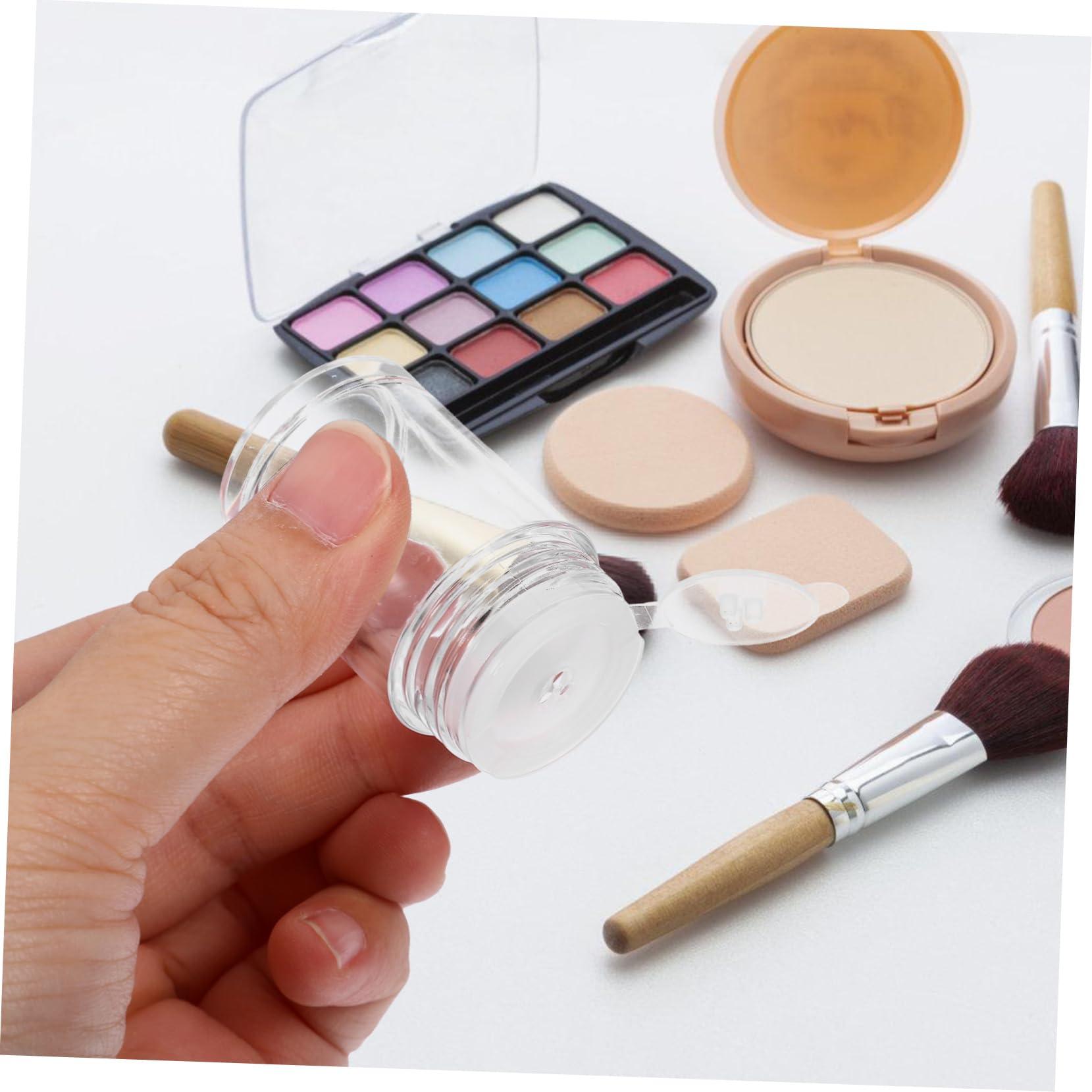 Healeved Healeved 6pcs Loose Powder Bottle Sifter Jars Empty Travel Bottles Loose Powder Containers Lip Balm Tubes Empty Bulk Small Powder Talc Shaker Bottle Powder Dispenser Powder Jar Plastic