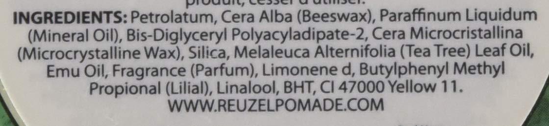 REUZEL REUZEL Grease Hold Hair Styling Pomade Piglet Wax/Gel, Medium, Green, 1.3 oz, 35g