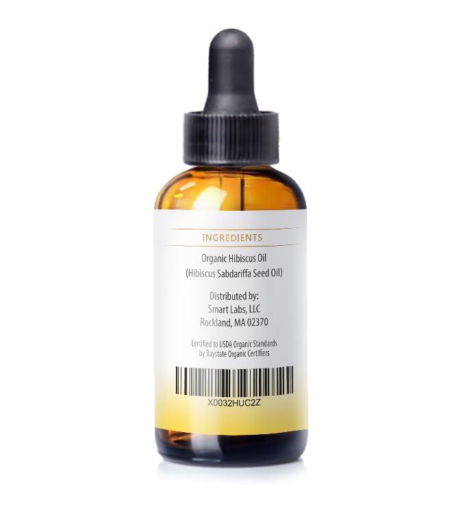 Nuvia Organics Nuvia Organics Hibiscus Oil, USDA Certified, Unrefined Virgin, Cold Pressed from Hibiscus Seeds, Use as a Moisturizer, Carrier Oil, DIY Products; 1oz