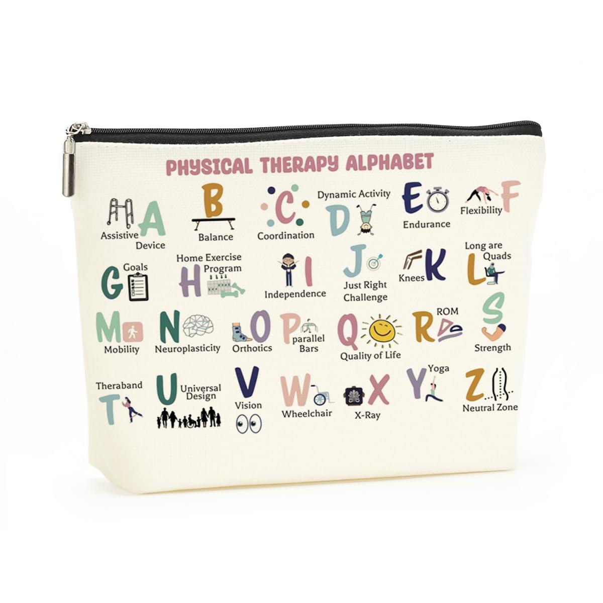 Decohim Decohim Occupational Therapy Gifts Therapist Gifts PT Month Thank You Retirement Gifts for Women Her Coworkers Friends Physical Therapy Gifts Makeup Bag for PT PTA OT Gift