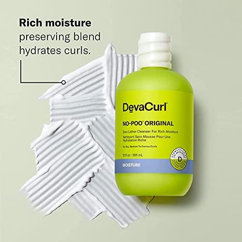 DevaCurl DevaCurl No-Poo® Original Zero Lather Cleanser For Rich Moisture, Fresh Rose, 12 fl. oz.