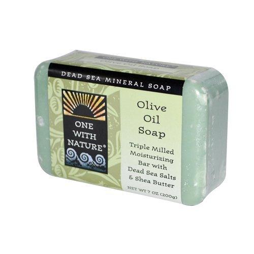 One With Nature One With Nature Olive Oil Dead Sea Mineral Soap, 7 Ounce Bar