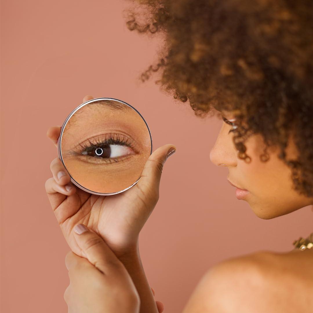 Fancii Fancii Lara Detachable 10X Magnifying Mirror, Magnetic Attachment - Compatible Vera Vanity Mirrors (not Included) - Lara (Obsidian) FC-VOMA10XB