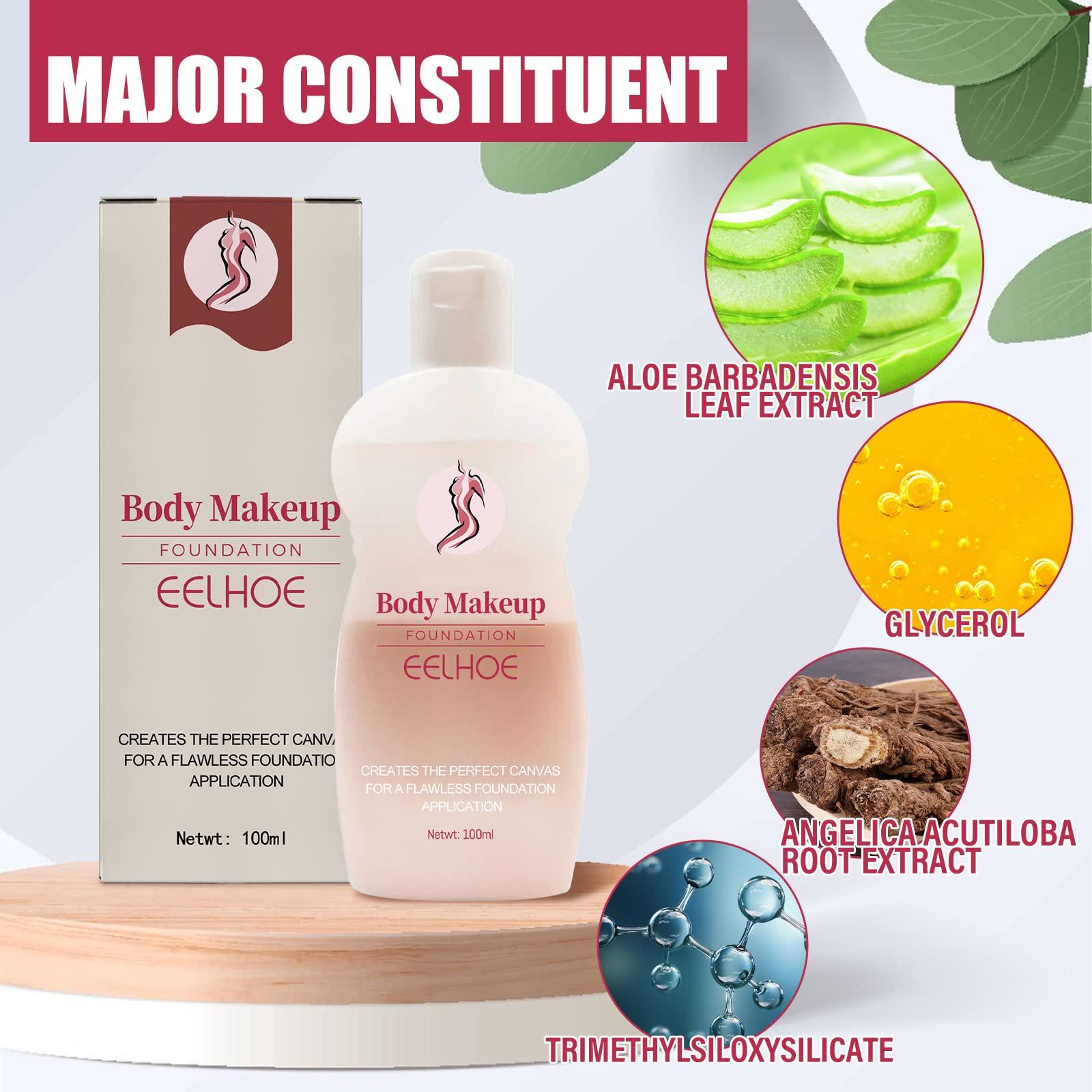 PUOENFGR Body Makeup Foundation,Beauty Body Coverage Perfector-Long Lasting Waterproof Leg and Body Makeup for Cover Up,Hide,Foundation for Legs with a Smooth,Even Tone Finish,100ml/3.53 fl Oz (2, Pcs)