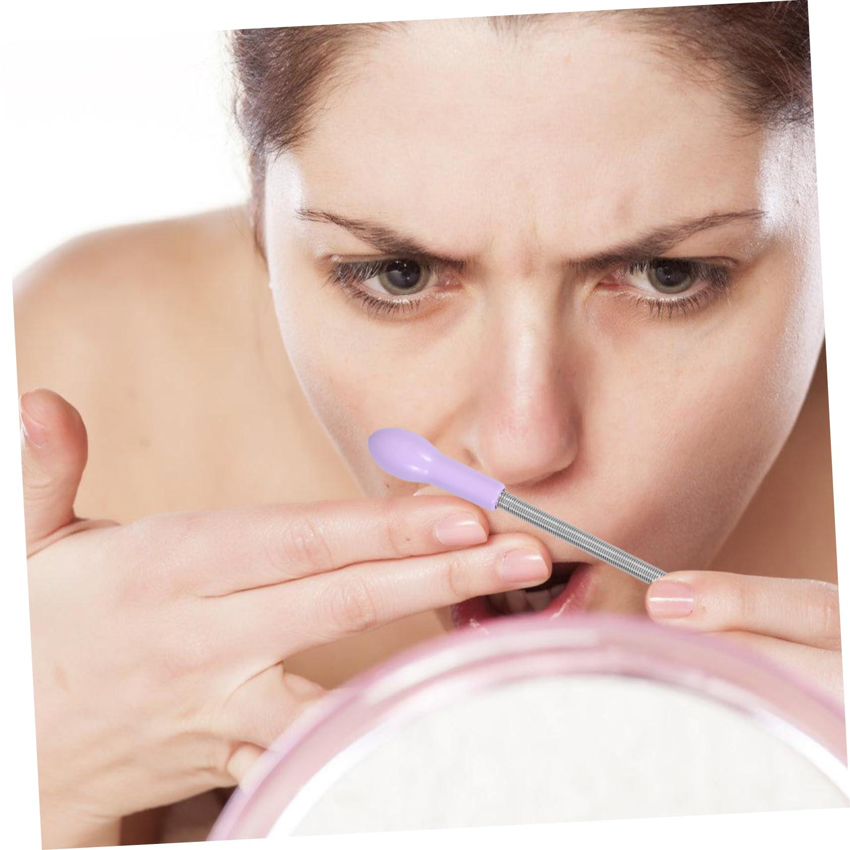 BIUDECO BIUDECO 2pcs Hair Removal Eyebrow Face Epilator Spring Face Hair Remover Holder Eyebrow Threading Spring Epilator Spring Stick Lip Threading Hair Remover Facial Hair Remover Spring Device