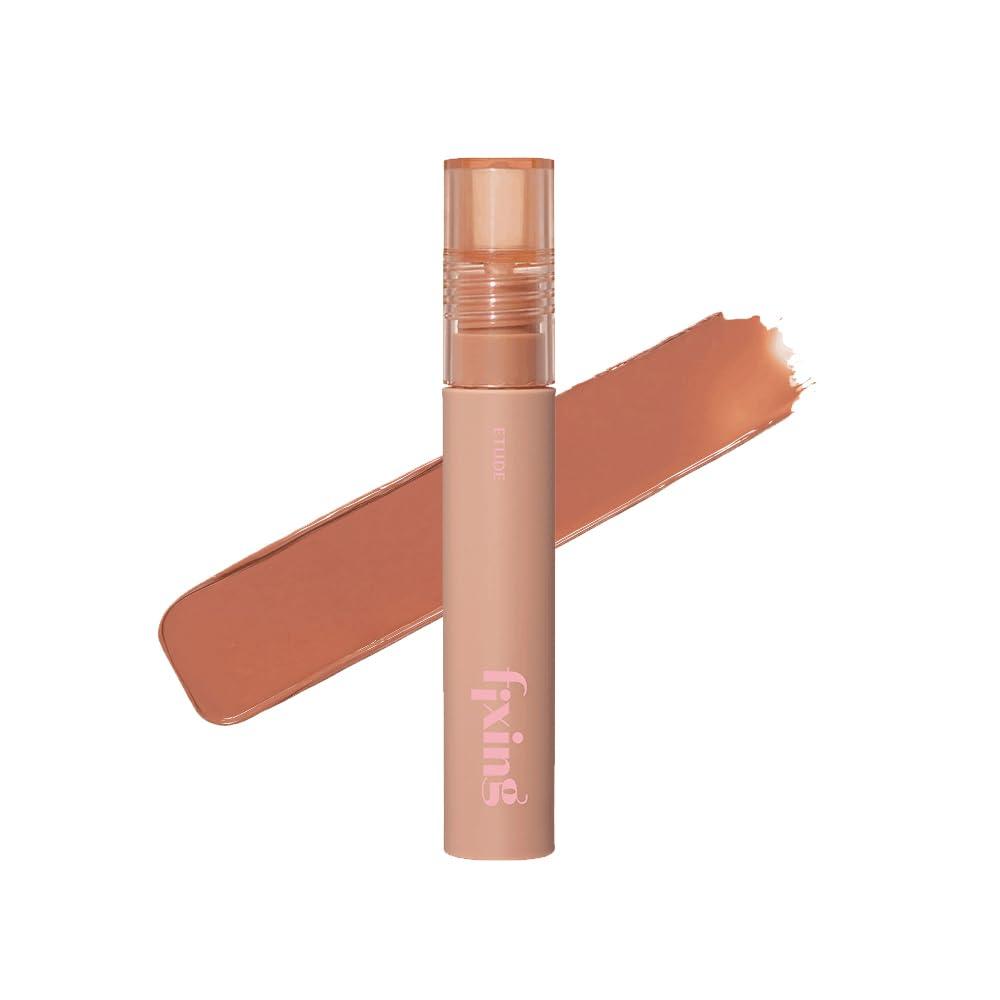 ETUDE ETUDE Fixing Tint #04 Ginger Milk Tea | Long Lasting High Pigmented Liquid Lipstick | Waterproof Lightweight Matte Finish Lip Stain | Full Coverage | Korean Makeup, Kbeauty, Perfect for Gift