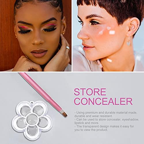 Beaupretty Beaupretty 8PCS Clear Empty Eyeshadow Palette Makeup Organizer Eyeshadow Storage Box Case Lipstick Pigment Palette Tray