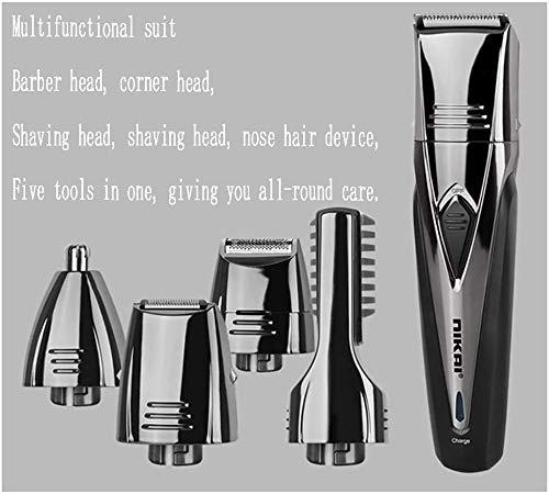 SKipdr Easy Hair Clipper Hair Clipper Multifunction Electric Hair Clipper 5-in-1 Hair Clipper Rechargeable Shaver Electric Clipper Set