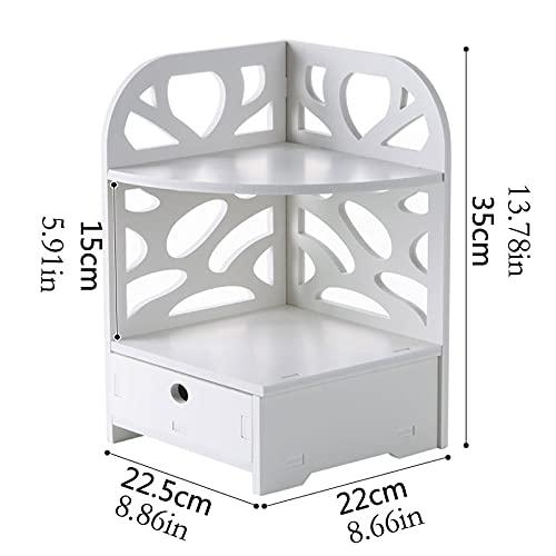 YXIANG56Q YXIANG56Q Makeup Box Punch Free Bathroom Countertop Cosmetic Storage Rack Dressing Table Drawer Storage Box Kitchen Dining Table Organizer Cosmetics and Perfume Organizer