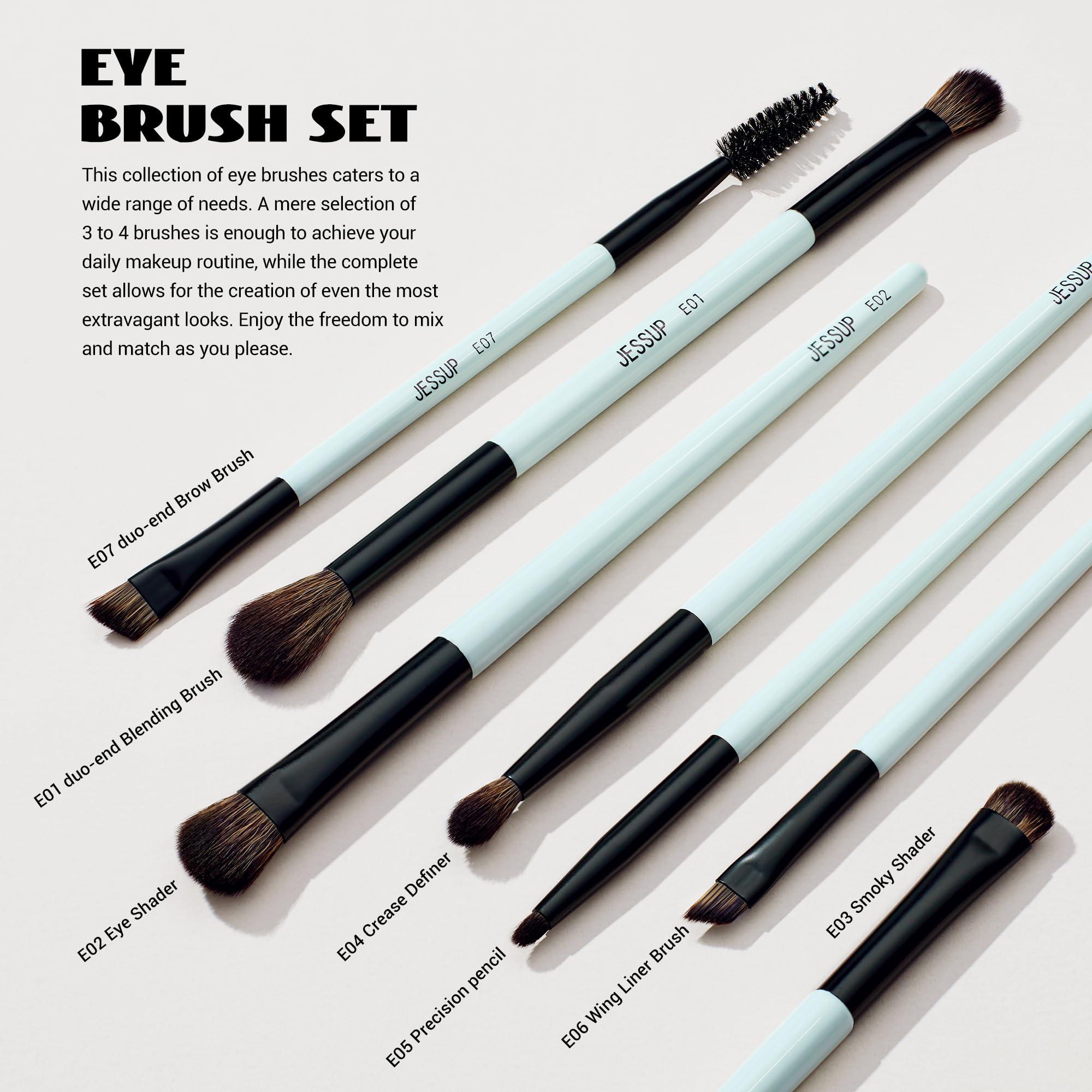 Jessup Jessup Makeup Brushes T329 bundled with Double Sided Makeup Brushes Set T500