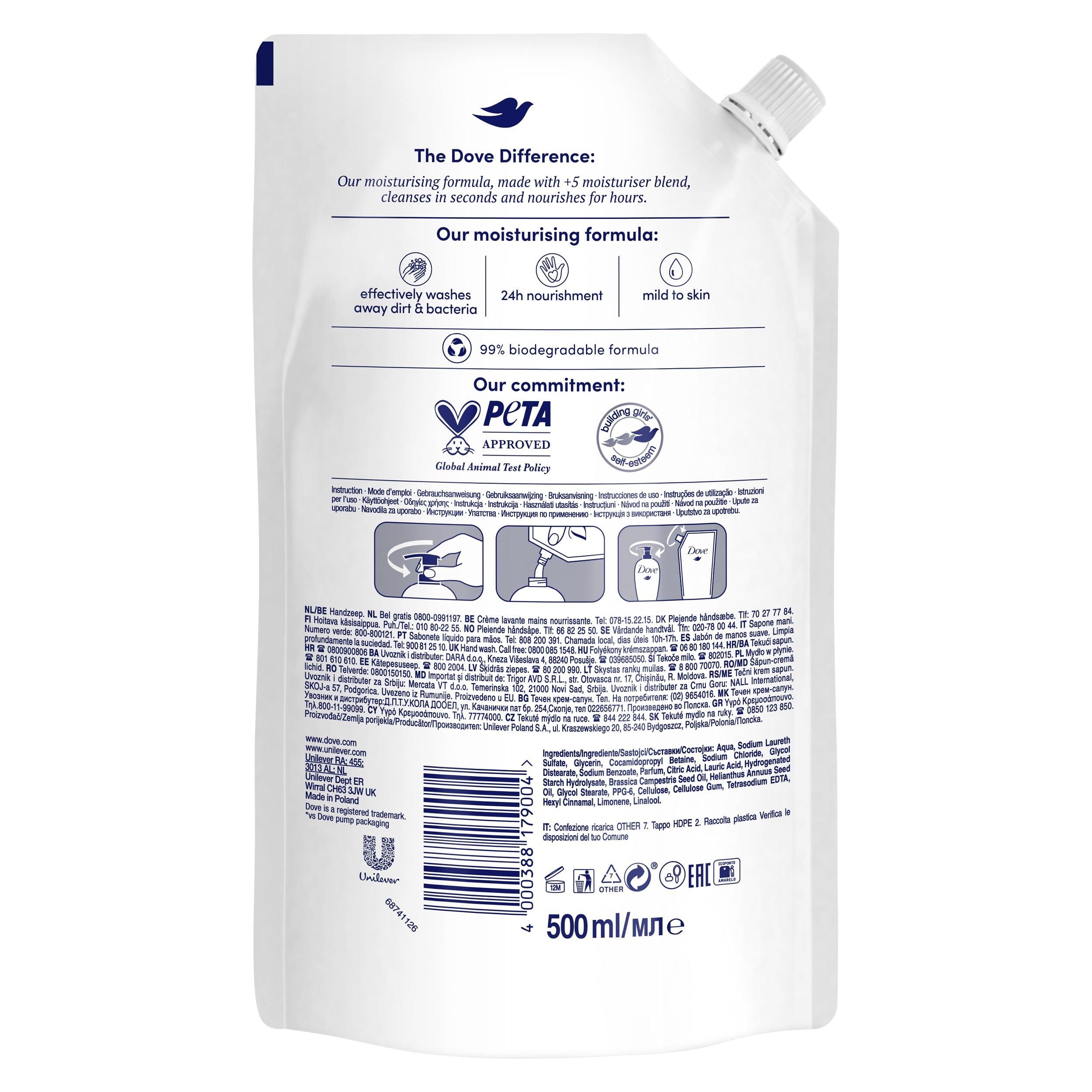 Dove Dove Liquid Hand Wash Refill, 500ml