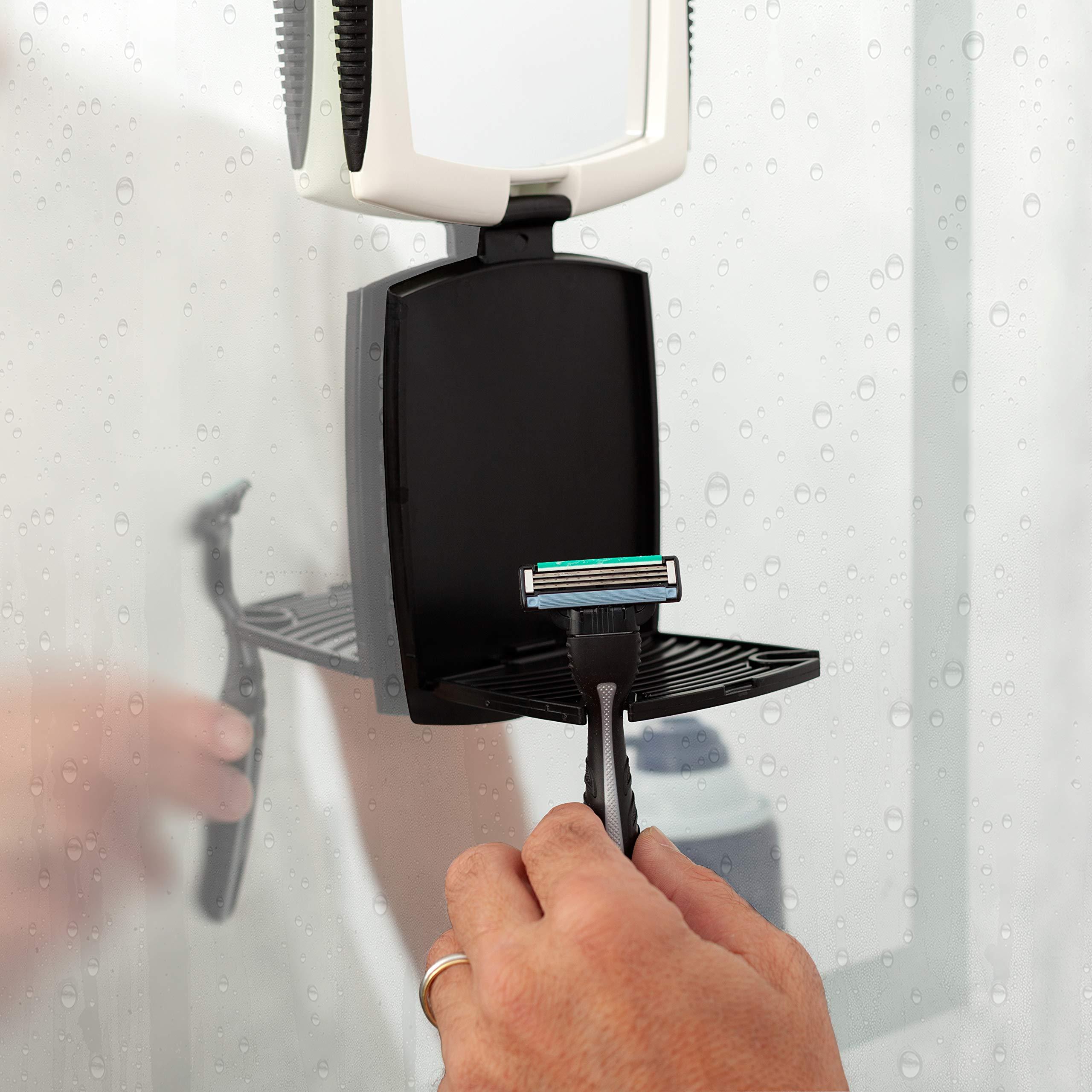 Zadro Zadro Z’Fogless Travel Shower Shaving Men’s Grooming Mirror, Black