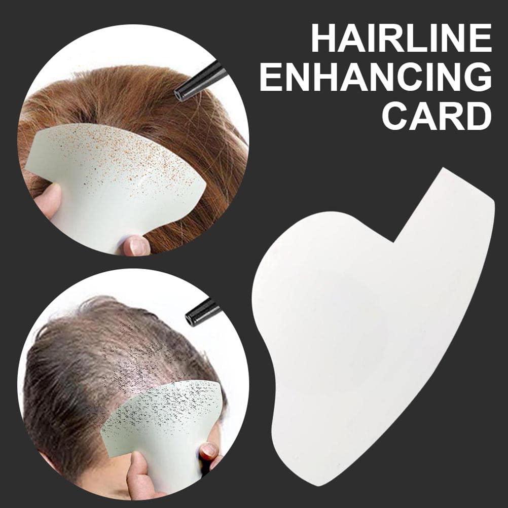 Zerone Hairline Enhancing Card Barber Line Up Beard Shaping Template, Hair Styling Tool for Edges and Crisp Lines with Color White (1)