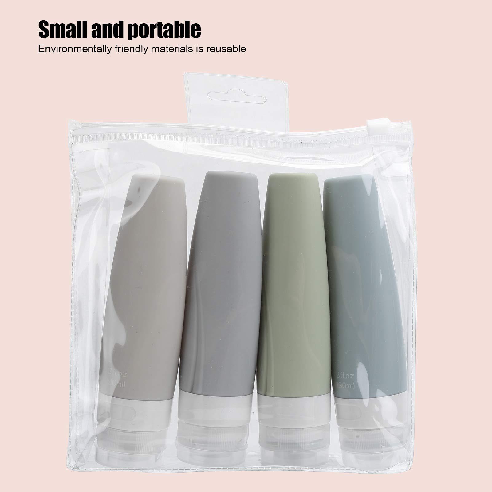 MARURY Travel Bottles, Travel Bottle Set, Make up Containers Empty Dispenser Bottle Silicone Refill Container Shampoo Body Wash Travel Bottle