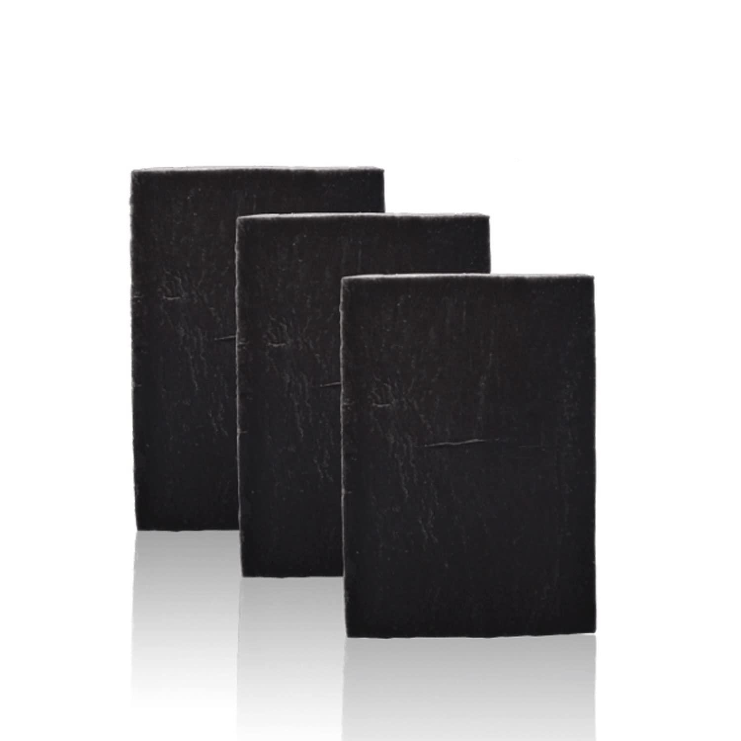 Brickell Men's Products Brickell Men\'s Purifying Charcoal Soap Bar for Men (3 Pack), Natural and Organic, Exfoliating Bar Soap Handmade with Activated Charcoal and Peppermint Scented, 5 Ounce Bar (3 Pack)