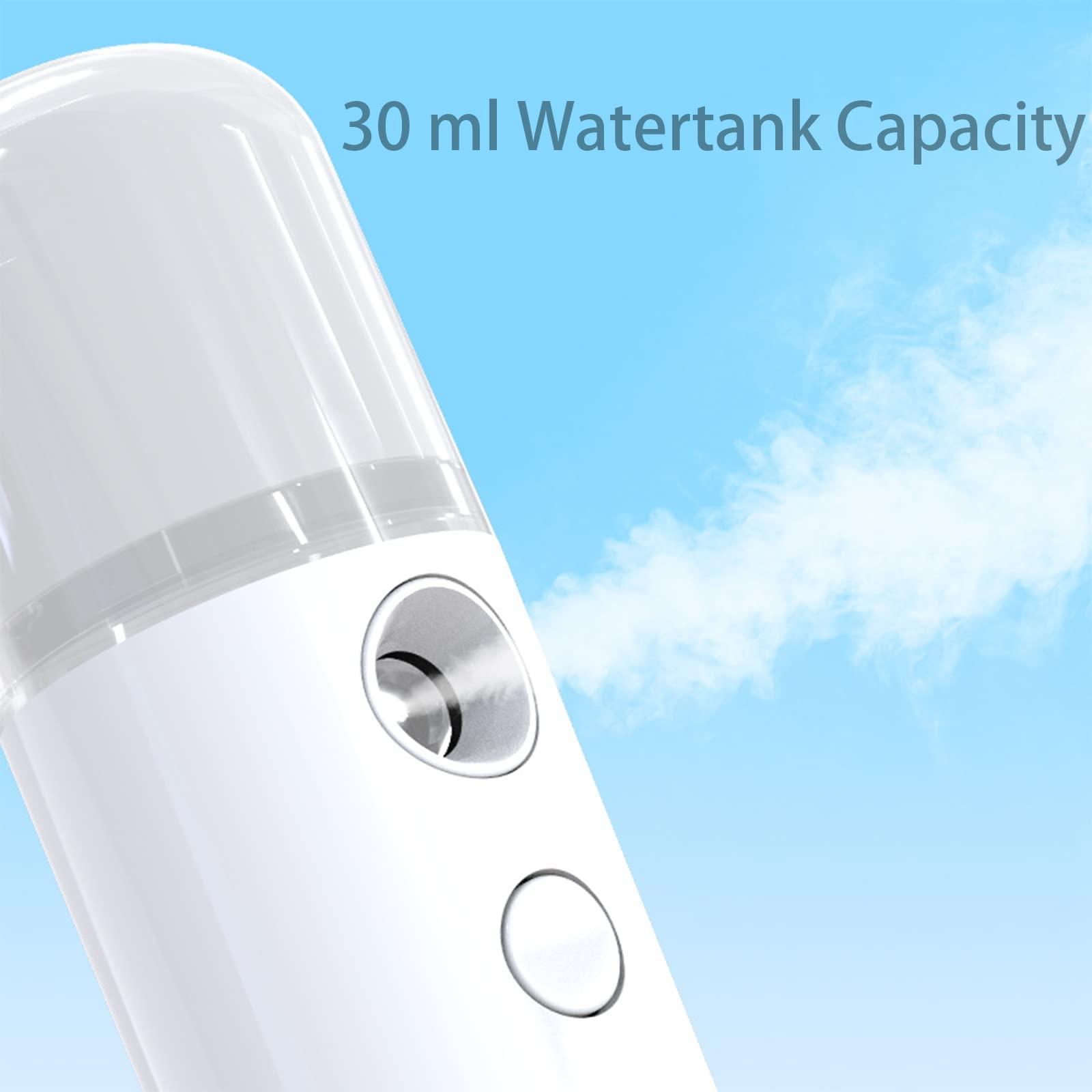 Htsorwzti Htsorwzti Nano Facial Mister Face Mister Nano Mist Sprayer Nano Mister for Lash Extensions Body Skincare Makeup (Pink White)