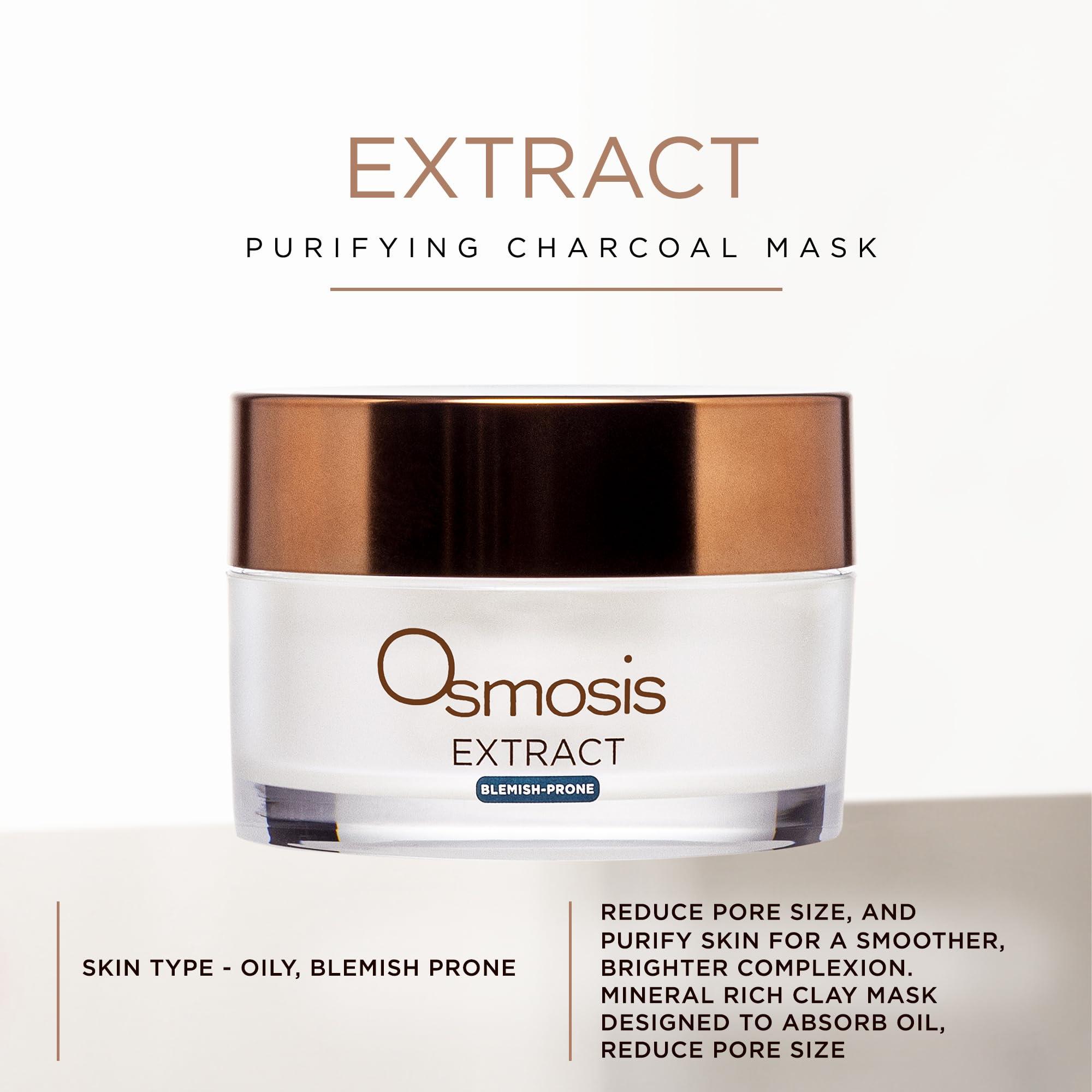 OSMOSIS OSMOSIS EXTRACT Charcoal Mask, Purifying Facial Mask, Refine, Removes Oil & Impurities, For Acne Blemish-Prone Skin, 1 Oz