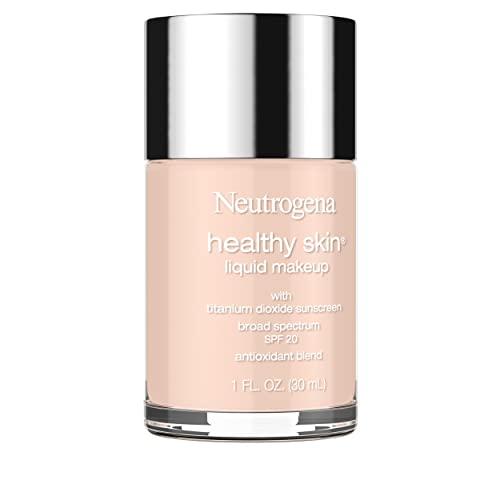 Neutrogena Neutrogena Healthy Skin Liquid Makeup Foundation, Broad Spectrum SPF 20 Sunscreen, Lightweight & Flawless Coverage Foundation with Antioxidant Vitamin E & Feverfew, Natural Ivory, 1 fl. oz