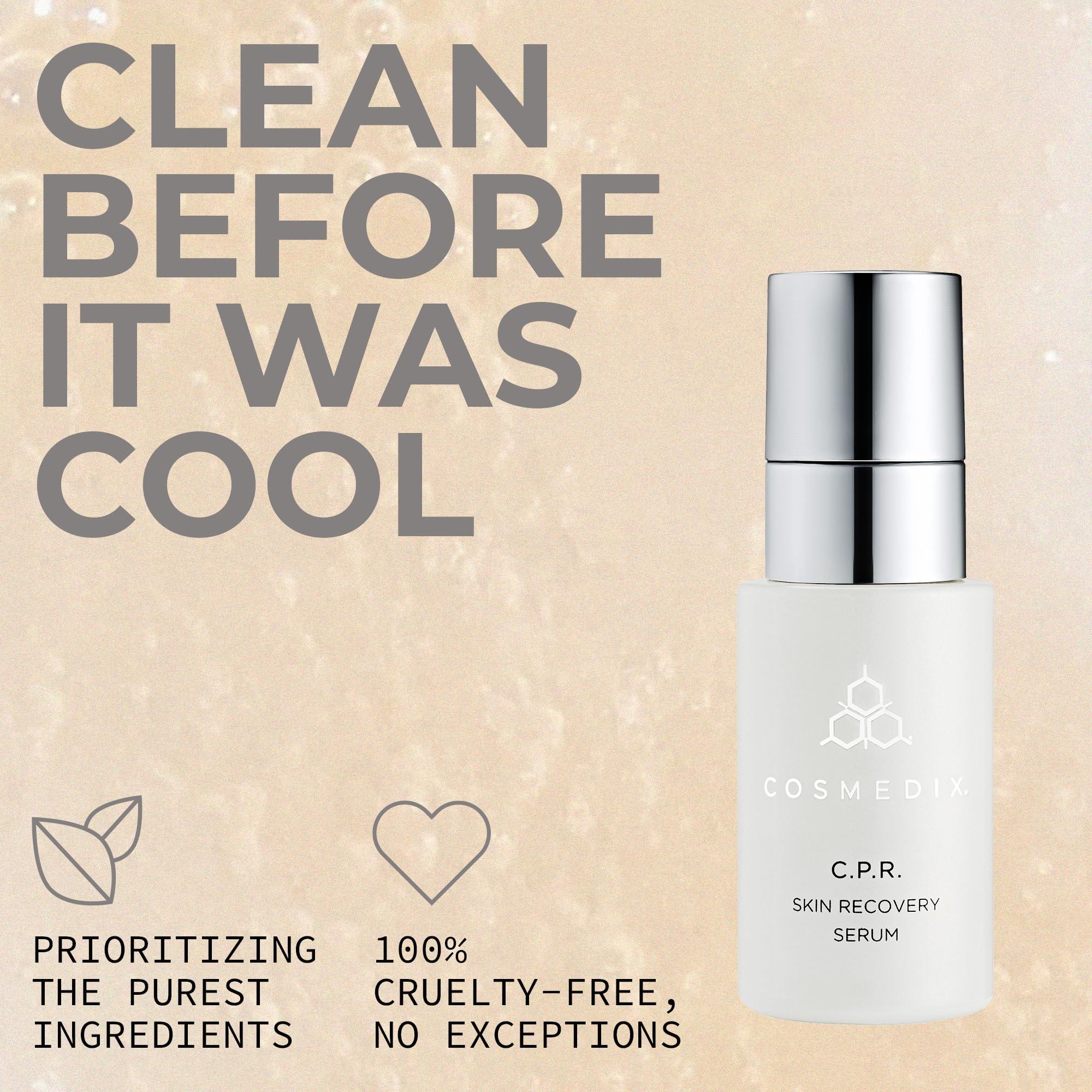 COSMEDIX COSMEDIX CPR Skin Recovery Face Serum for Skin Care - Soothe & Protect Sensitive, Dry Skin - Redness Relief for Face - Hydrating Serum for Facial Care - With Peptides, Rhodiola, Arnica Montana