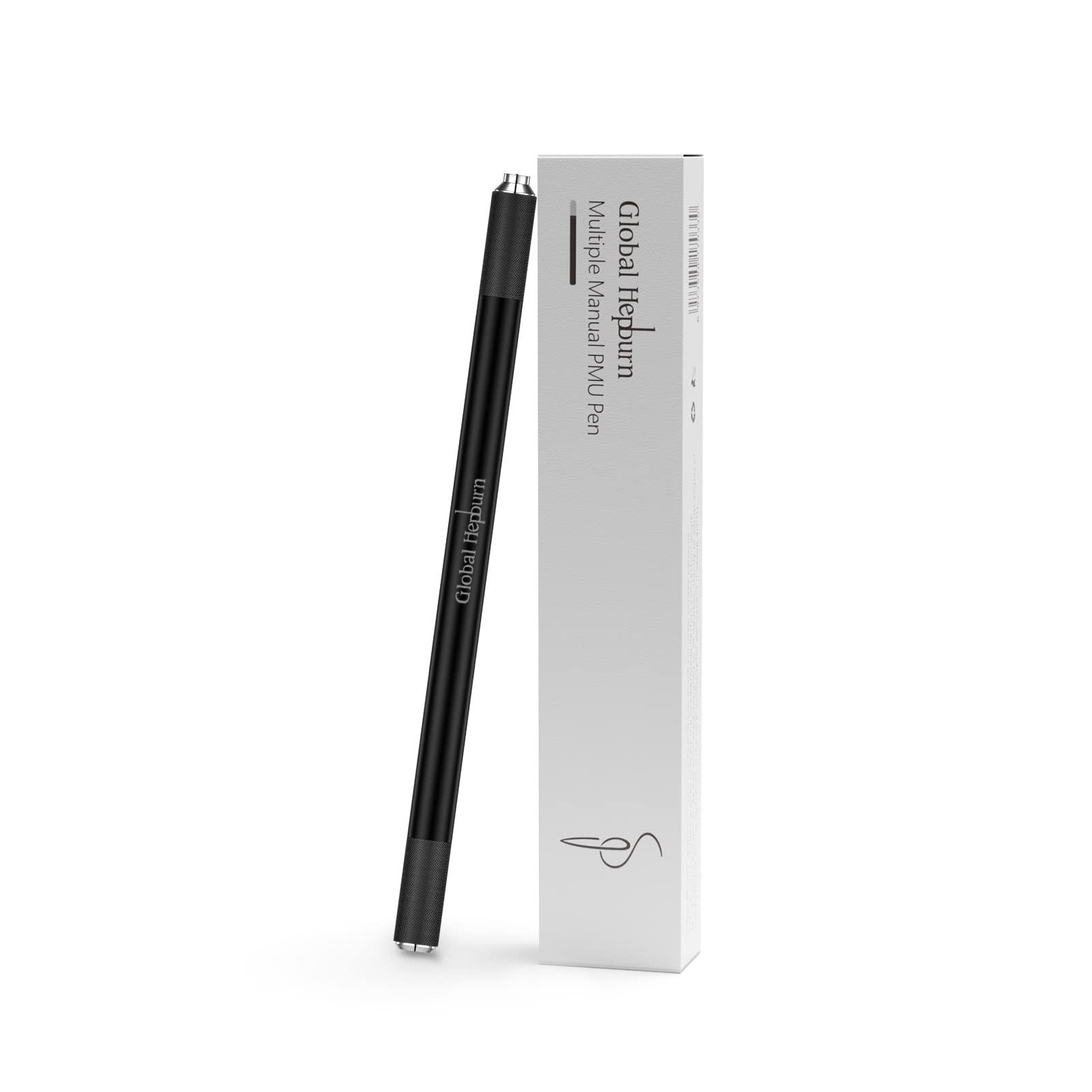 PMU PERMANENT MAKEUP PMU 2 in 1 Aluminum Manual Microblading Pen for Eyebrow Permanent Makeup Tattoo Pen