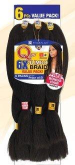 Model Model 6X PREMIUM SILKY TOUCH KING JUMBO BRAID [6 packs] (1)