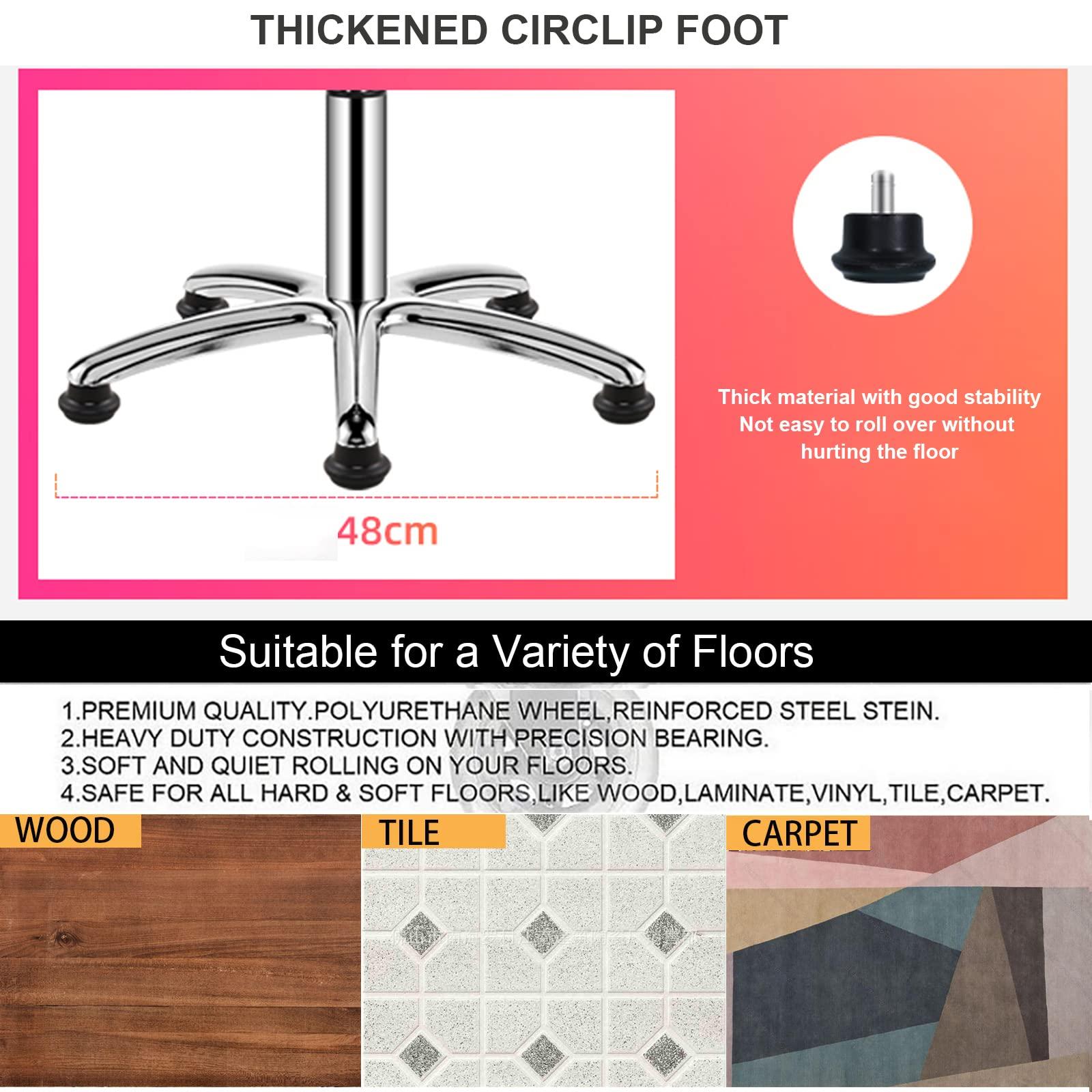 XZSBDXHH XZSBDXHH Swivel Round Stools with Backrest Salon Stool Chair Height Adjustable 43-58cm Doctor Stools Hydraulic for Spa Tattoo Massage Manicure Dentist Clinic Load-Bearing 150kg (Brown)