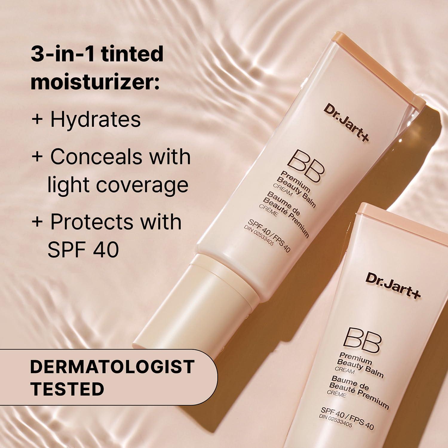 Dr.Jart+ Dr.Jart+ Premium BB Tinted Moisturizer with SPF 40 and Niacinamide | bb cream | Korean Skin Care, Medium-Tan, 1.35 fl oz