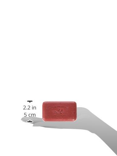 Pre de Provence Pre de Provence Artisanal Soap Bar, Natural French Skincare, Enriched with Organic Shea Butter, Quad Milled for Rich, Smooth & Moisturizing Lather, Raspberry, 5.3 Ounce