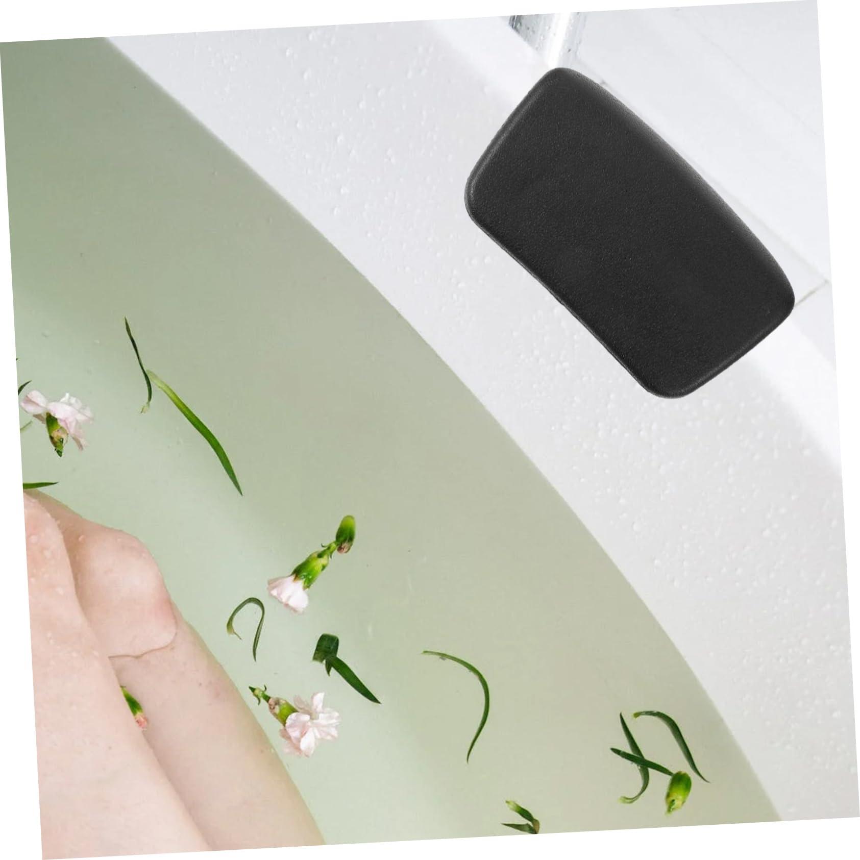 Toddmomy Toddmomy Neck for Bathtub Pillows Water Bathtub Cushion Tubs Shower Portable Relaxing Bathtub Plane Collapsible Bathtub Travel Bathroom Mat Black PVC