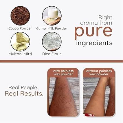 Generic Chocolate Hair Removal Powder - 10 Min Full Body Wax for Women, waxing powder for hair removal, waxing powder for body hair, waxing powder for facial hair(pack of 1) 100gm