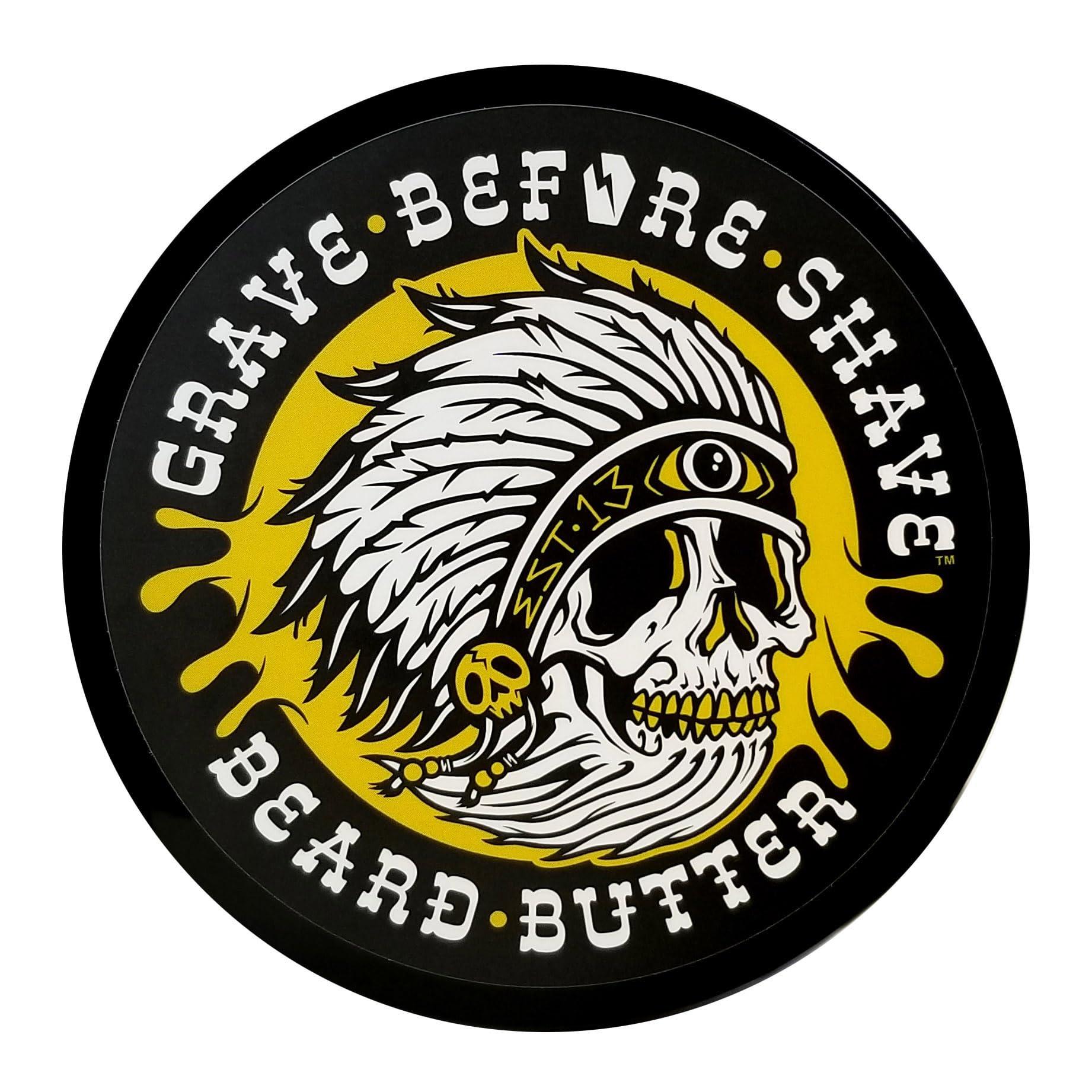 GRAVE BEFORE SHAVE Grave Before Shave Teakwood Blend Beard Butter 4oz jar
