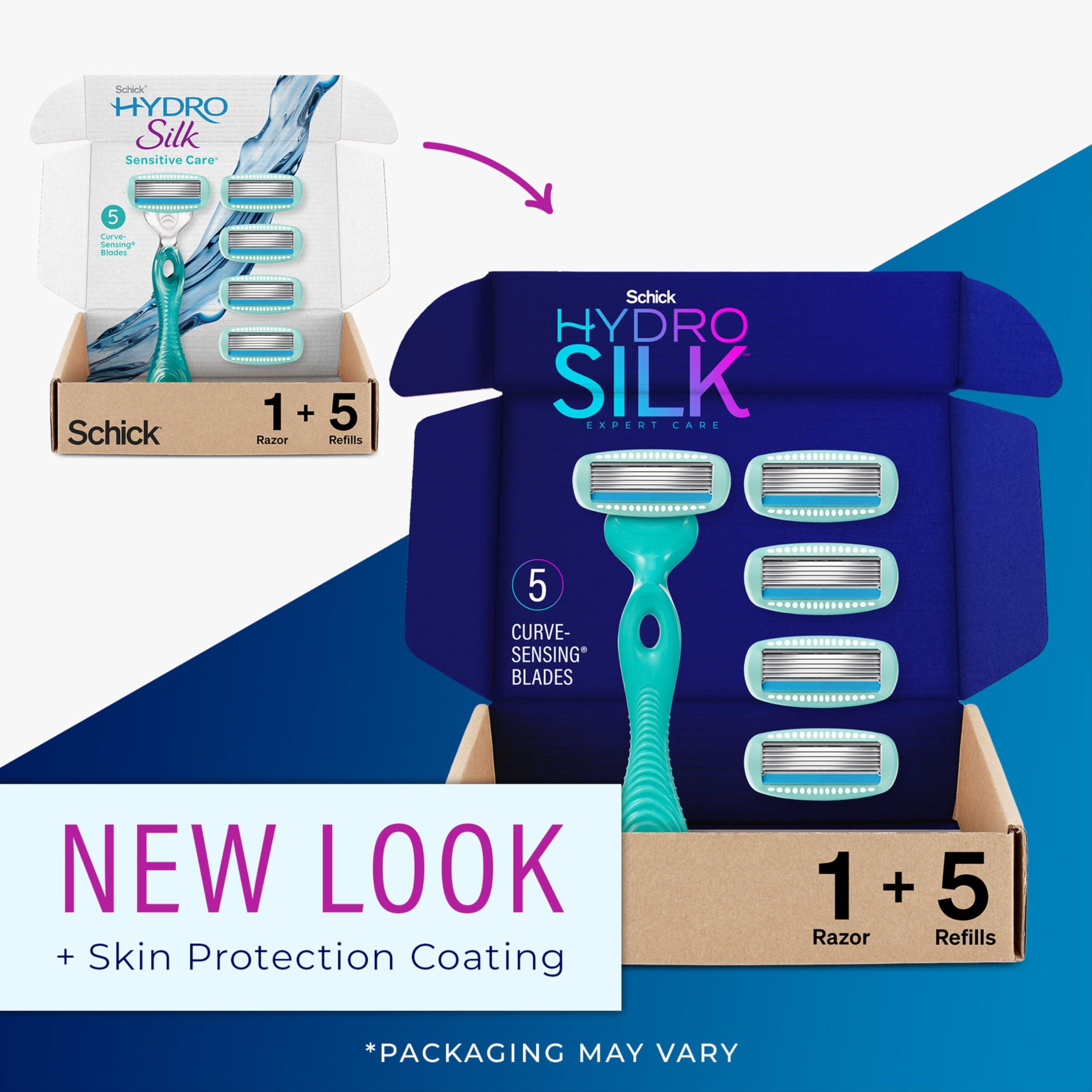 INTUITION INTUITION Schick Women's Razor Variety Pack with 1 Handle & 4 Intuition Blades & 1 Schick Hydro Silk Sensitive Skin Razor with 5 Moisturizing Blades