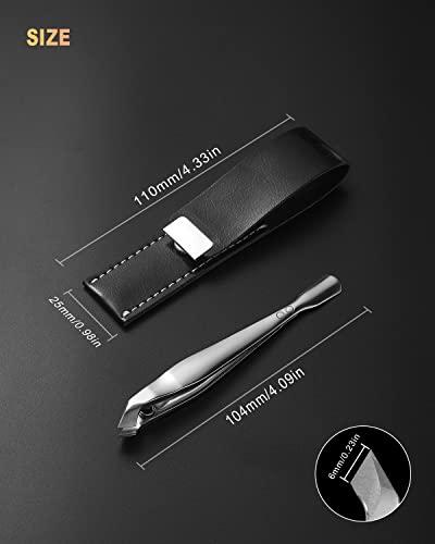 BEZOX BEZOX Slim Cuticle Clipper with Pusher 5mm Jaw Stainless Steel Manicure Tools Mini Cuticle Trimmer