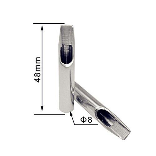 TAONE Tattoo Tip Kit 22 Pcs 304 Stainless Steel Tips Kits with Cleaning Brush Coil Tattoo Machine Rotary Gun Tip Accessories Set For Professional Tattooist Artists