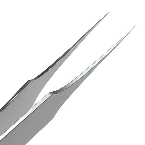 Tweezees Ingrown Hair Tweezers | Pointed Tip | 2 Pack | Precision Stainless Steel | Extra Sharp and Perfectly Aligned for Ingrown Hair Treatment & Splinter Removal For Men and Women | By Tweezees