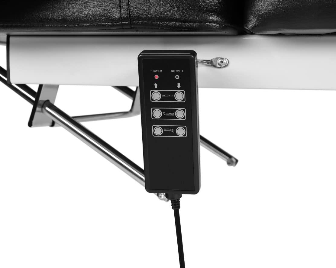 Beautymega Beautymega Black Electric Beauty Bed Spa Styling Salon Beauty Chairs Massage Hydraulic Pump Cutting Chairs Reclining All Purpose Tattoo Equipment