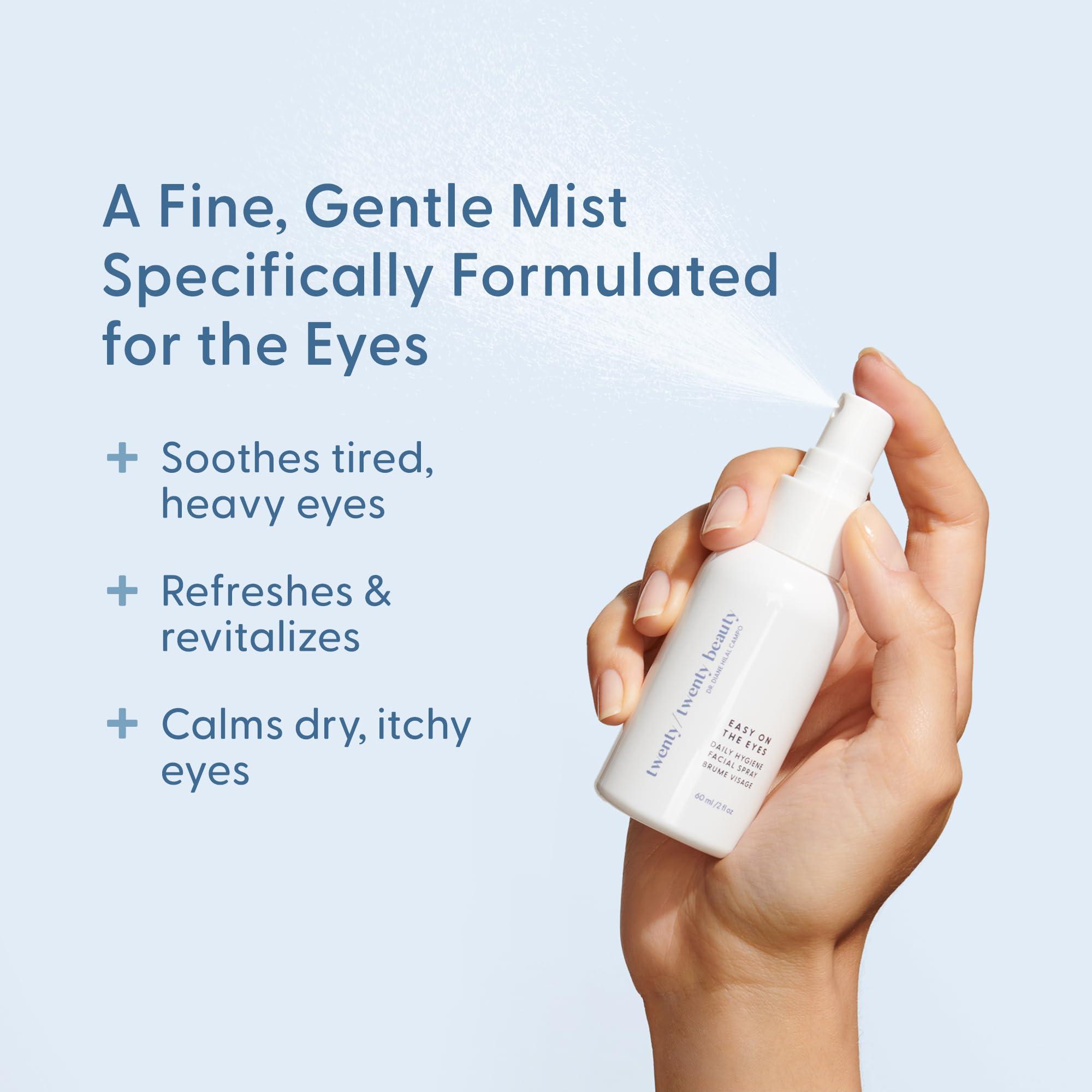 twenty/twenty beauty twenty/twenty Easy On The Eyes  0.02% Hypochlorous Acid Spray to Cleanse Eyelashes  Reduce Eyelid Irritation  Safe for Sensitive Skin  Ophthalmologist DevelopedVegan, Clean Ingredients  60ml