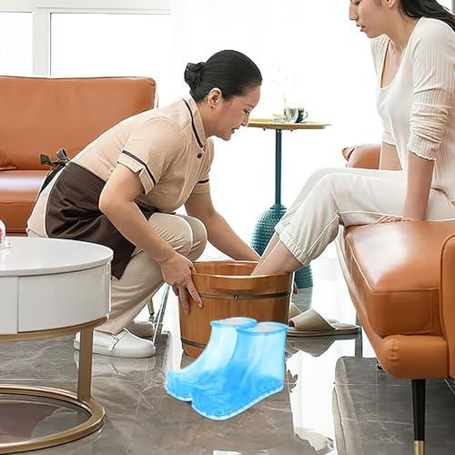 Healeved Healeved Massage Foot Bath Shoes Foot Soaking Bath Basin Foot Soak Tub Foot Soaker Foot Spa Shoes Pedicure Bucket for Home A