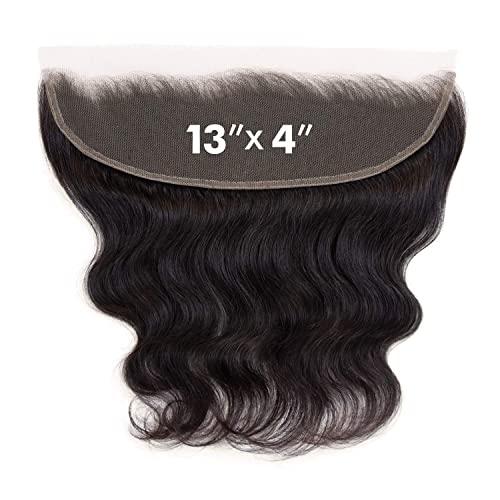 Sensationnel Sensationnel hair extensions - human hair 13 x 4 frontal body wave 10 closurevirgin b&n