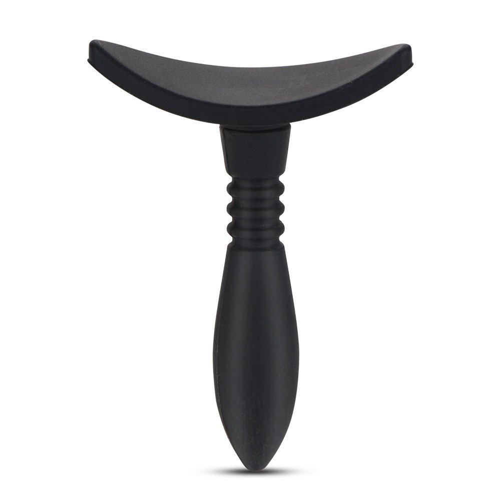 Sonew Eyeshadow Crease Line Kit Eyeshadow Stamp Crease Silicone Eyeshadow Stamp Crease Fashion Lazy Eye Shadow Applicator Eye Contour Makeup Tool (Black)