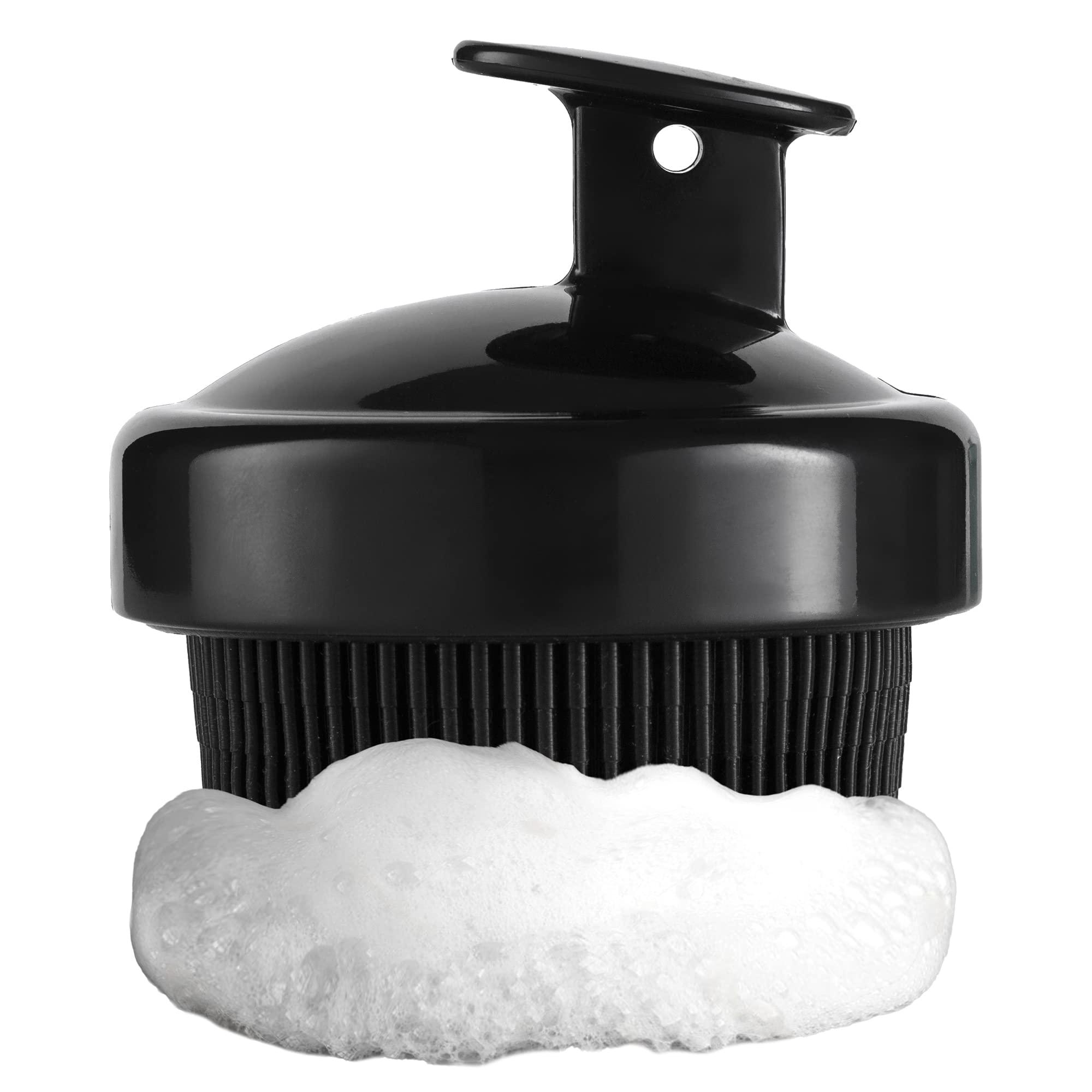 Ross Ross Bath & Shower Massager Body Brush with Soft Silicone Bristles (Black)