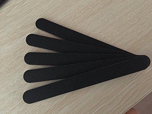esowemsn 10 PCS Professional Double Sided Nail Files Emery Board Grit Black Gel Cosmetic Manicure Pedicure