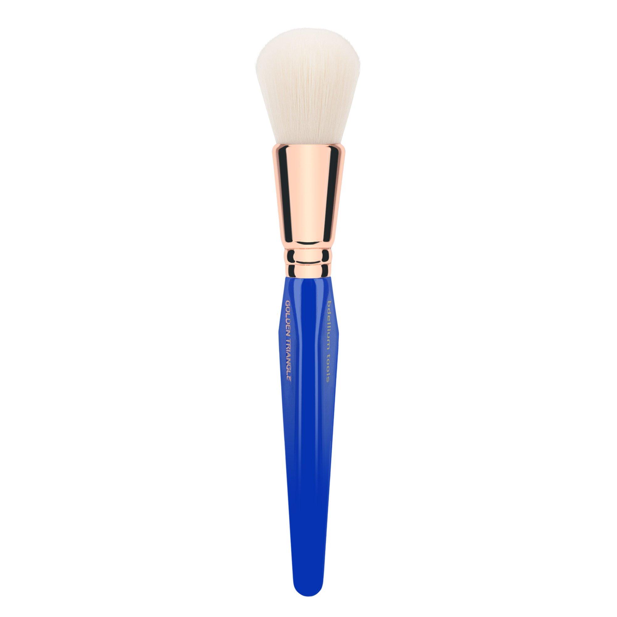 BDELLIUM TOOLS Bdellium Tools Professional Makeup Brush - Golden Triangle 959 Powder Blending - With All Vegan and Soft Synthetic Fibers, For Blending Powder (Blue, 1pc)