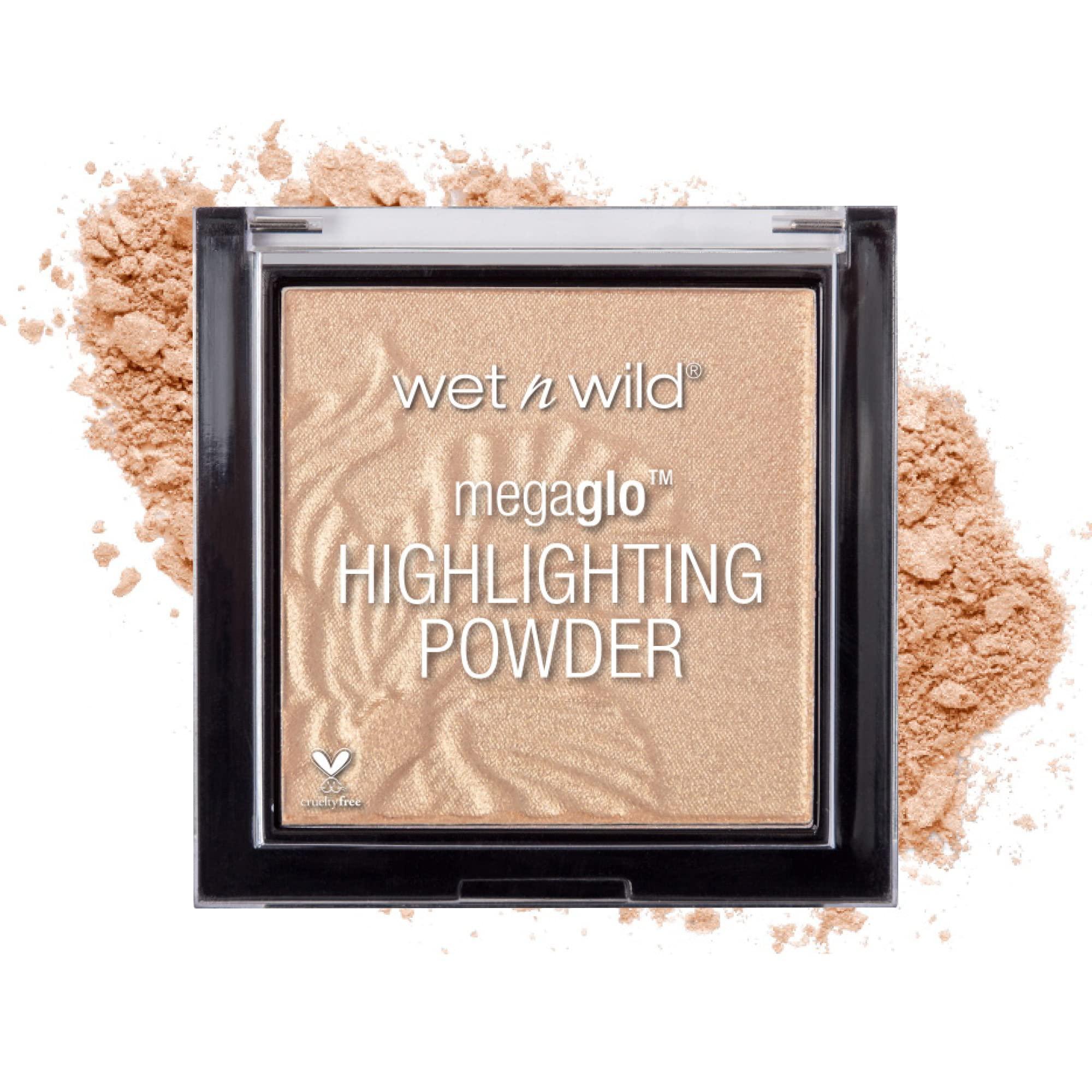 wet n wild wet n wild MegaGlo Highlighting Powder Warm Gold Golden Flower Crown and Natural Pink Precious Petals