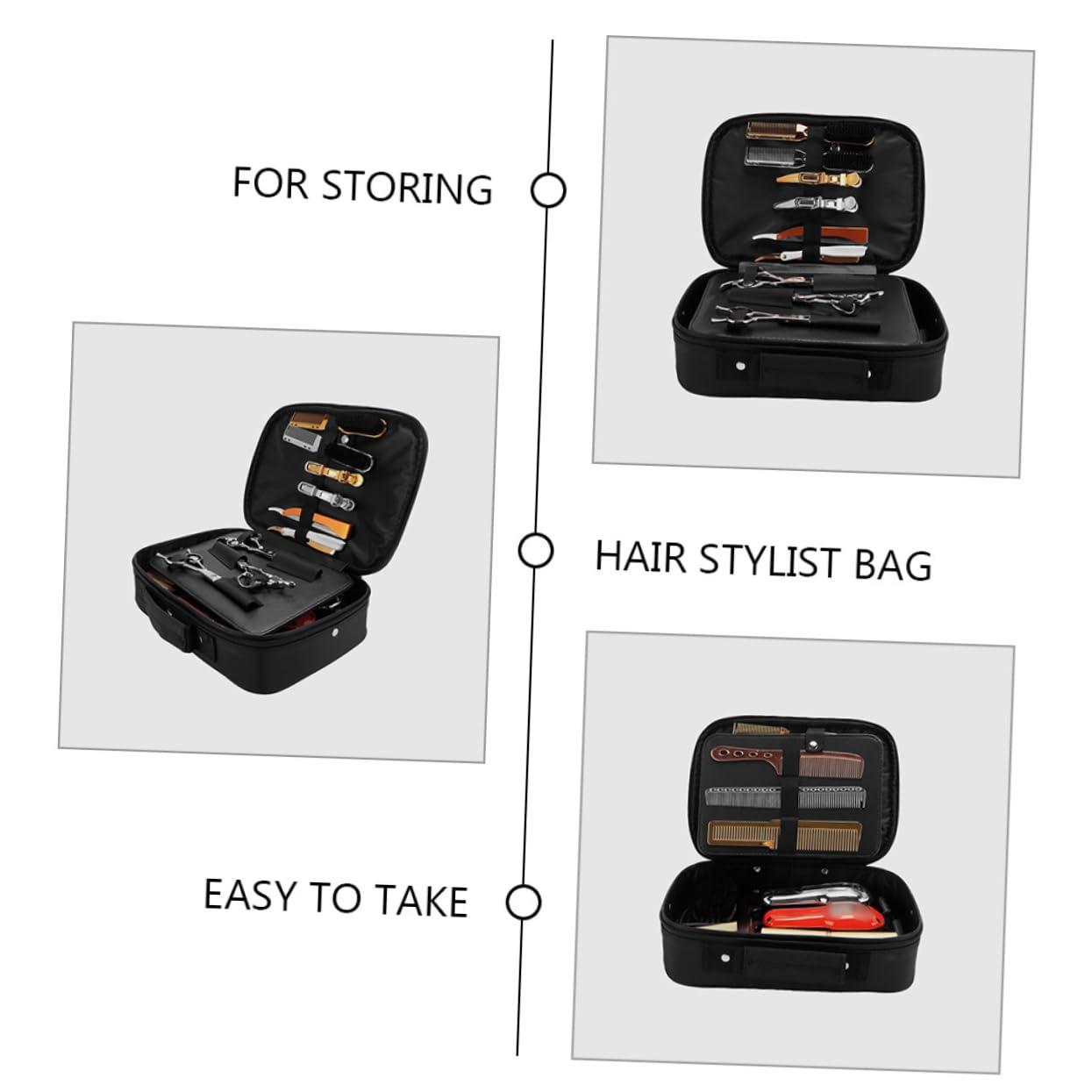 Ipetboom Ipetboom Hair Stylist Tool Box Large Capacity Barber Bag Combs and Shears Organizer